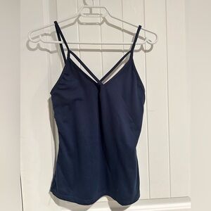 💐Navy blue strappy chest tank